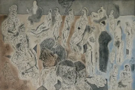 Aguafuerte Y Aguatinta Cuevas - Barrion chino I