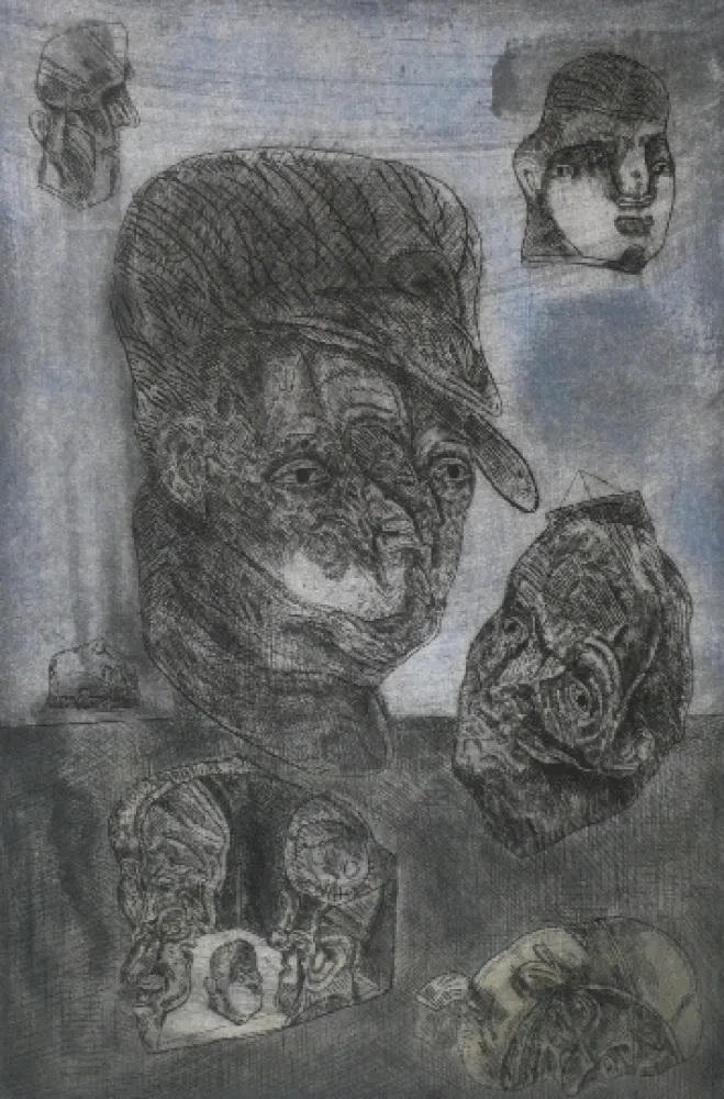 Aguafuerte Y Aguatinta Cuevas - Desperdicios de guerra