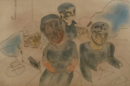 Aguafuerte Y Aguatinta Cuevas - La familia del marino