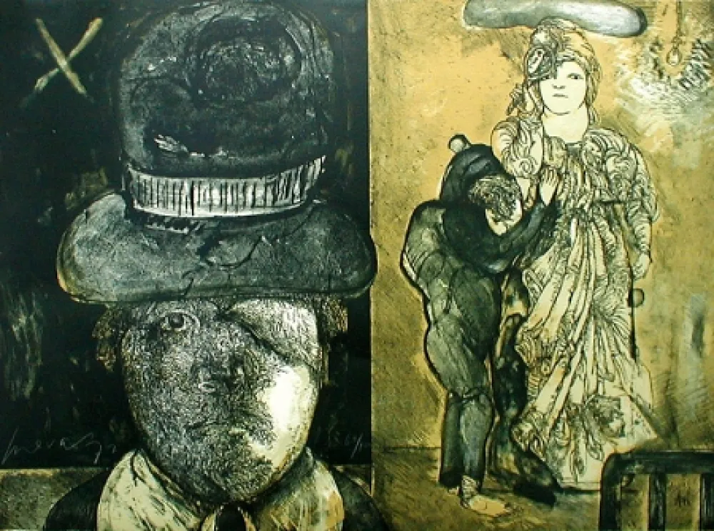 Litografía Cuevas - La Maga (from 