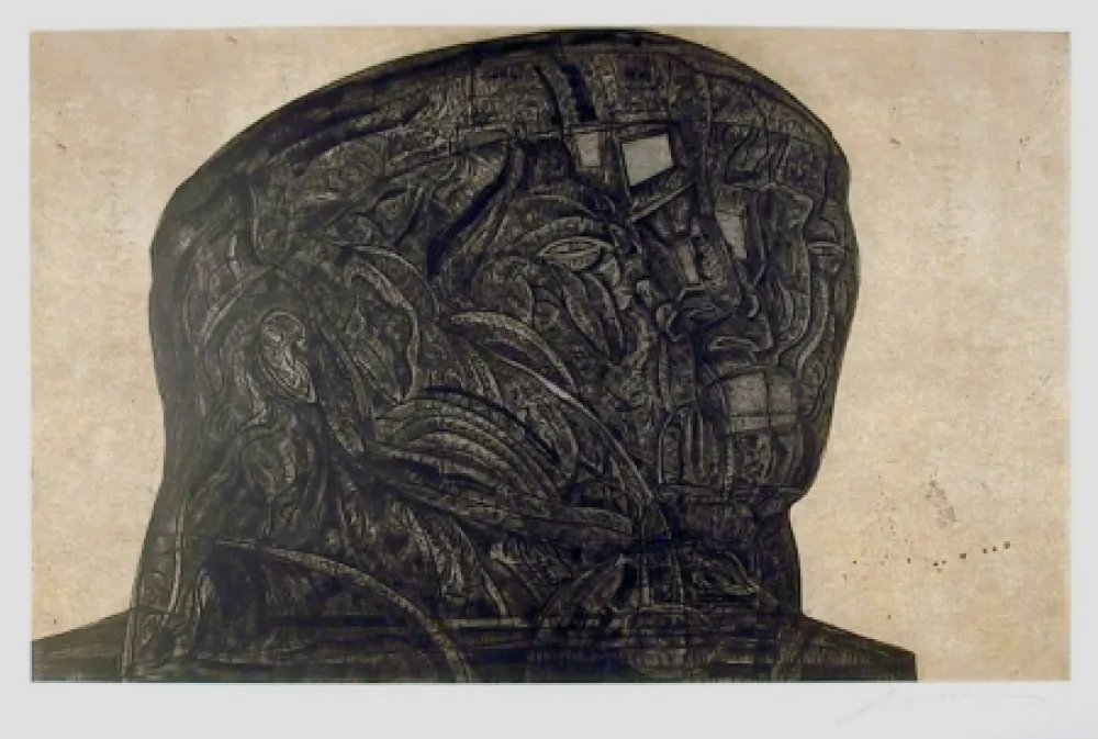 Aguafuerte Y Aguatinta Cuevas - Marquez de Sade from the Intolerance Portfolio