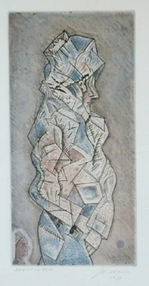 Aguafuerte Y Aguatinta Cuevas - Sans titre