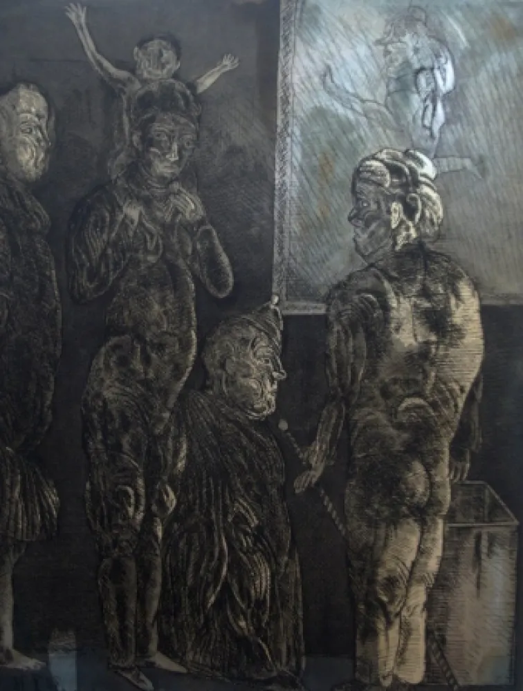 Aguafuerte Y Aguatinta Cuevas - Titre non identifié