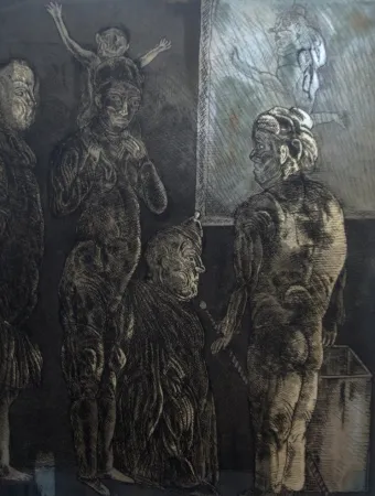 Aguafuerte Y Aguatinta Cuevas - Titre non identifié