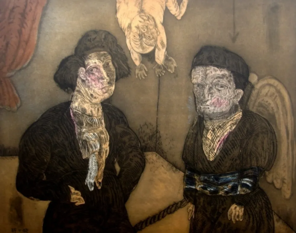 Aguafuerte Y Aguatinta Cuevas - Titre non identifié