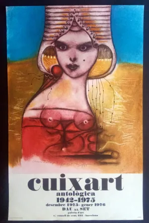 Cartel Cuixart - Cuixart Antológica 1942 - 1975 Dau al Set