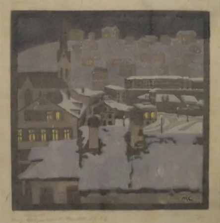 Grabado En Madera Cunz - Abend