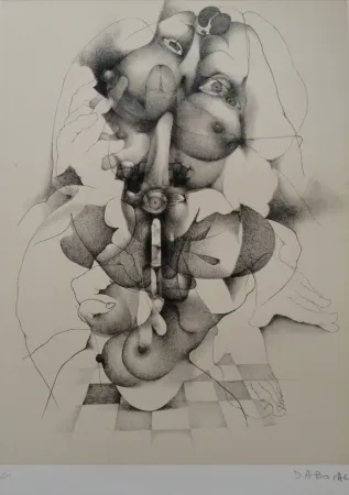 Litografía Daboval - Phantasmes de Berthe 3