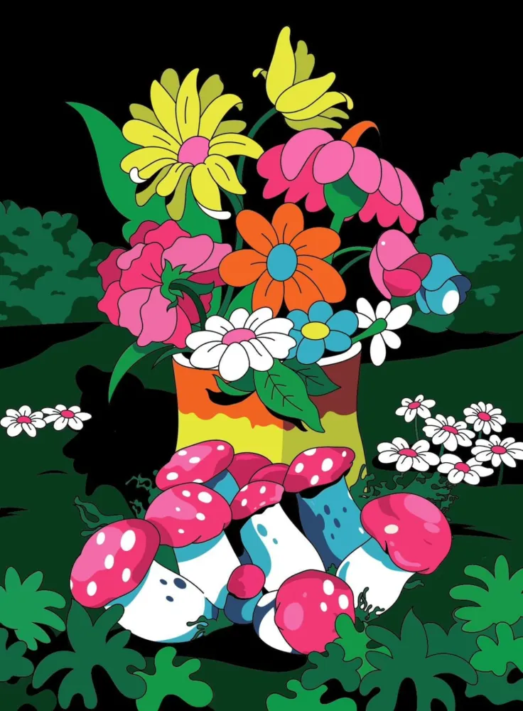 Litografía Dabs - A cosmic invitation