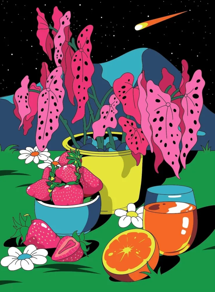 Litografía Dabs - Memories from The Garden Party