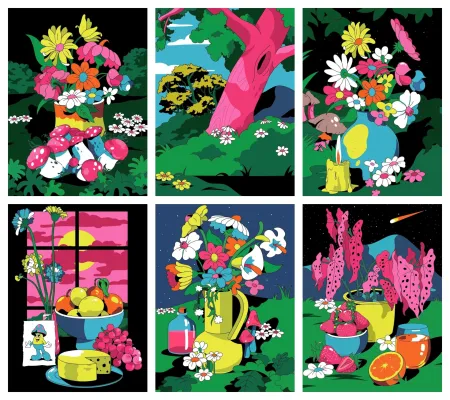 Litografía Dabs - Untitled (Set of 6)