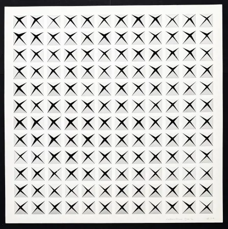 Sin Técnico Dadamaino - Dadamaino ( 1930-2004 ) – Untitled – hand-signed Punched paper – 1974