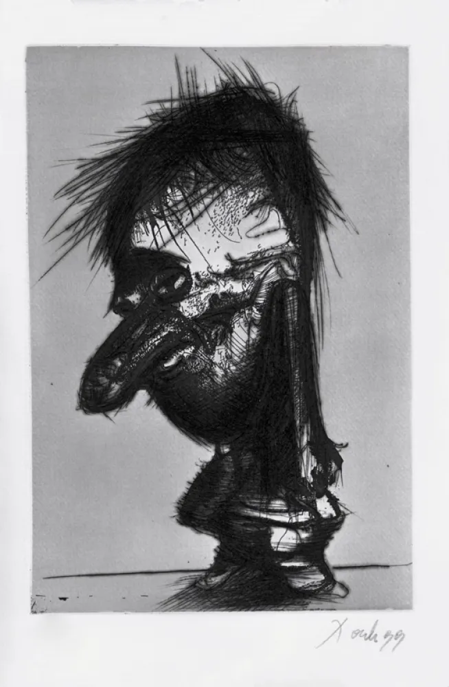 Aguafuerte Y Aguatinta Dado - Autoportrait