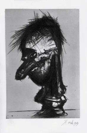 Aguafuerte Y Aguatinta Dado - Autoportrait