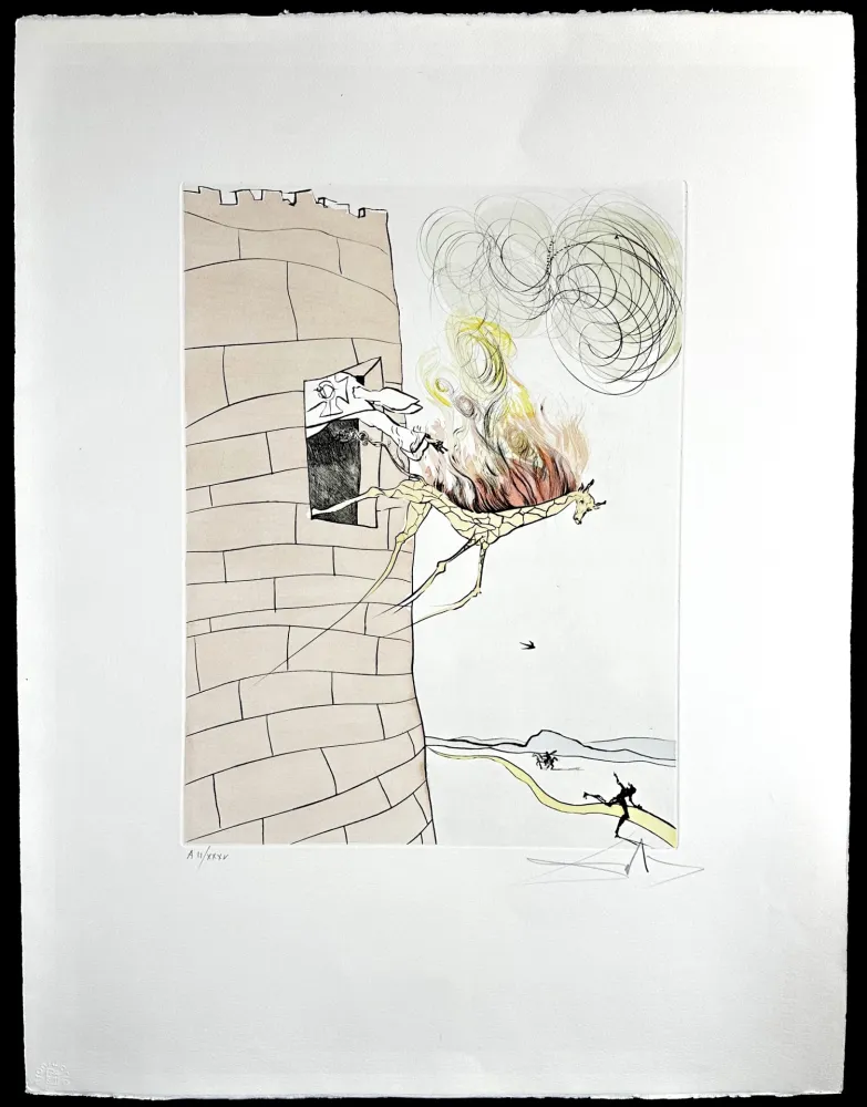 Grabado Dali -  After 50 Years of Surrealism The Grand Inquisitor Expels The Savior 