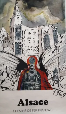 Cartel Dali - Alsace - Chemins de Fer français