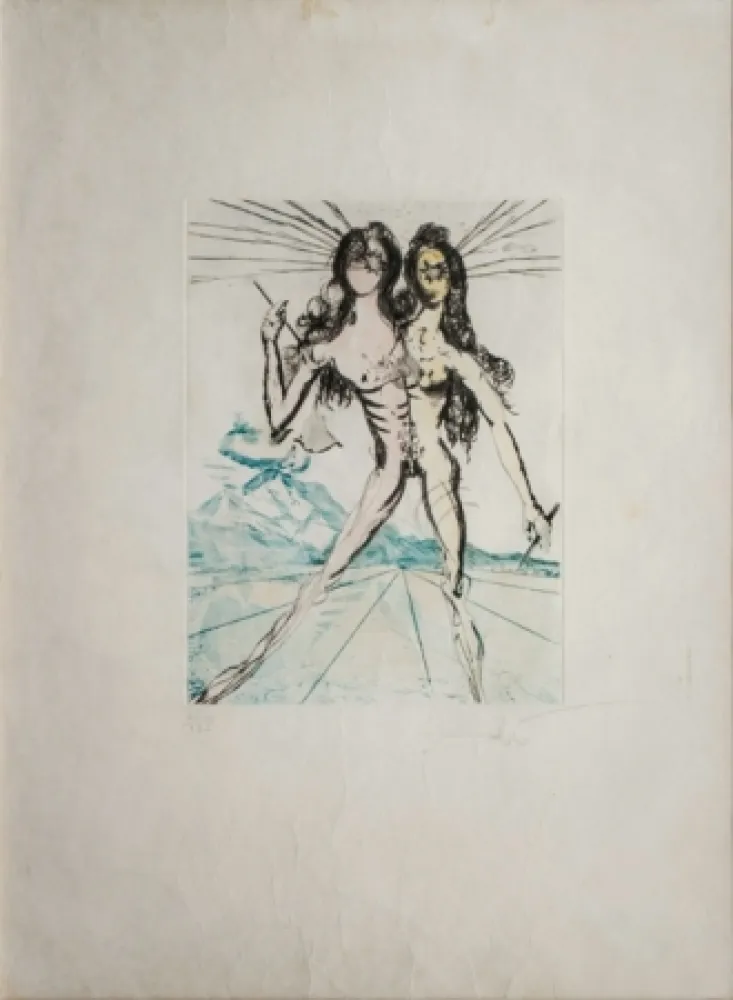 Grabado Dali - Bicefalo, da 