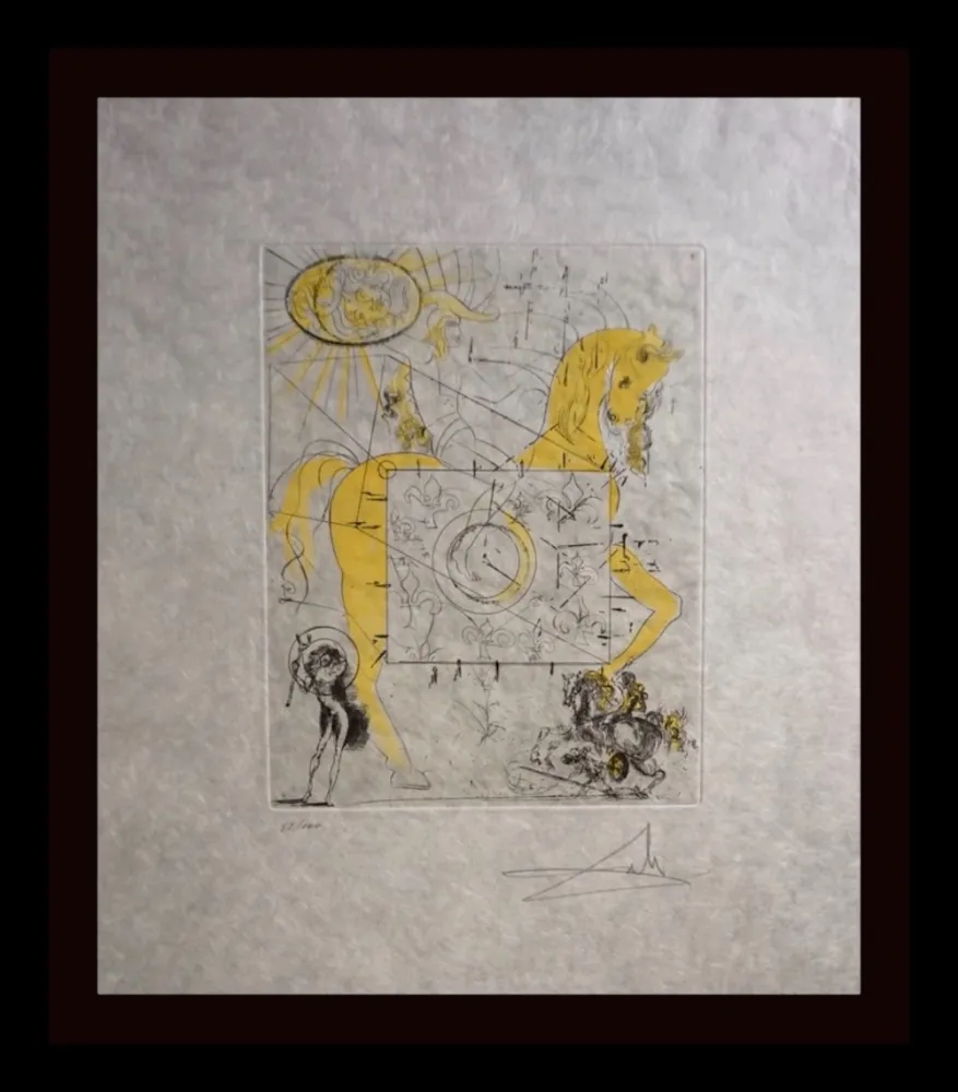 Grabado Dali - Chevalier Royal de L'Apocalypse