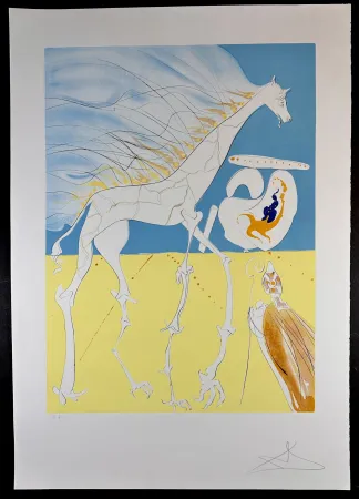 Grabado Dali - Conquest of Cosmos Saturnian Giraffe