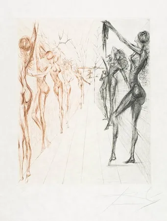 Grabado Dali - Couloir de Kathmandu (Corridor of Katmandu)