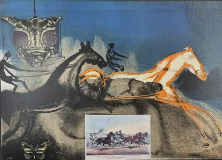 Litografía Dali - Currier & Ives American Trotting Horses No 2
