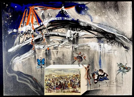 Litografía Dali - Currier & Ives New York Central Park Winter