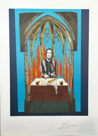 Litografía Dali - Dali's Inferno with Original Portfolio Case 