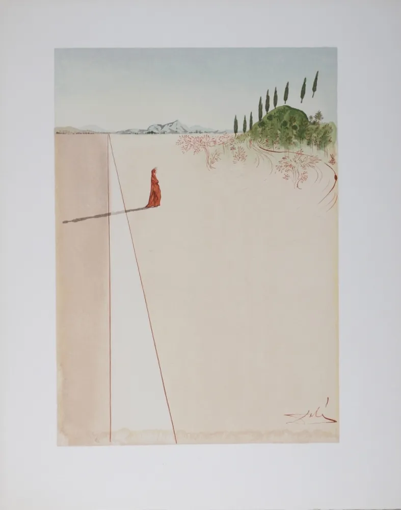 Litografía Dali - Départ pour le grand voyage