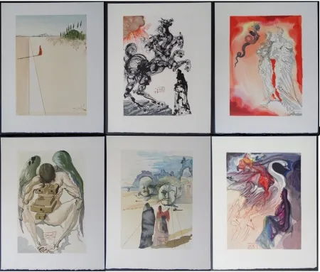 Grabado En Madera Dali - Divine Comedie - 100 PLATE SIGNED woodcuts