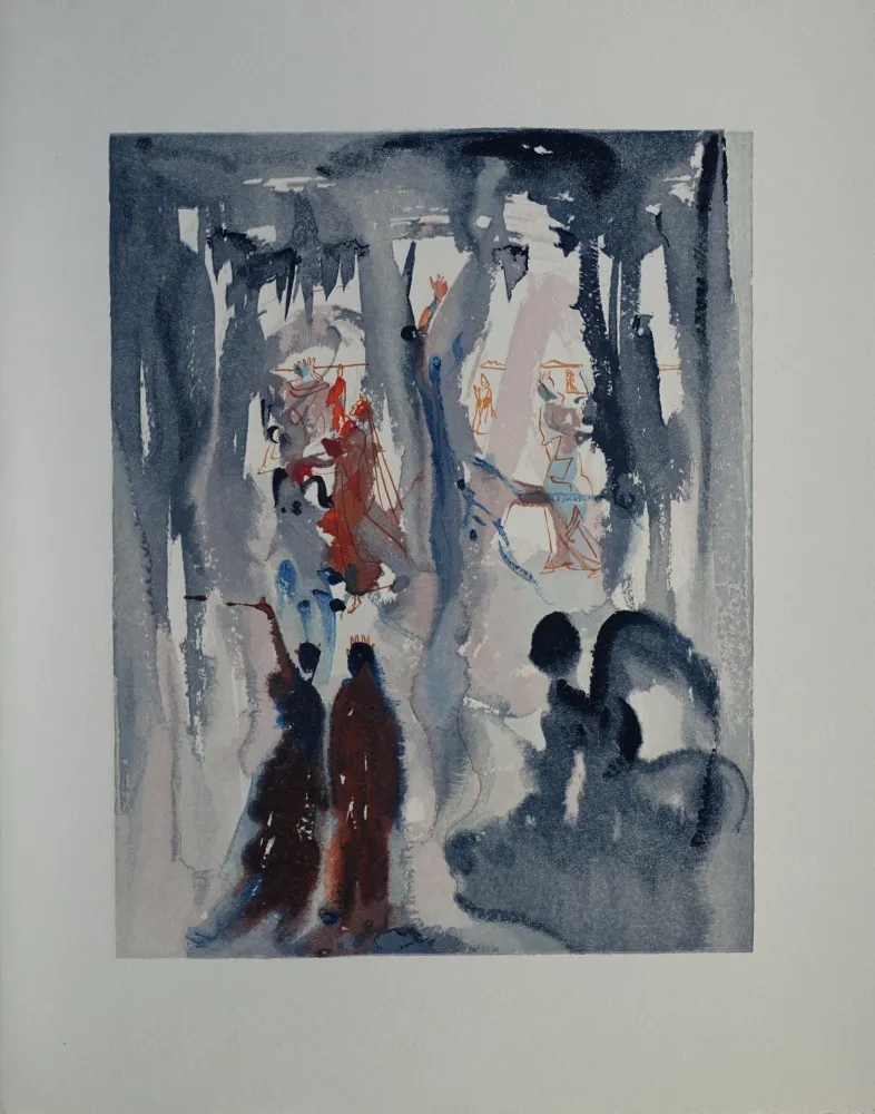 Grabado En Madera Dali - Divine Comédie, Paradis 13, Ainsi fut créé la Terre