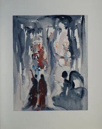 Grabado En Madera Dali - Divine Comédie, Paradis 13, Ainsi fut créé la Terre