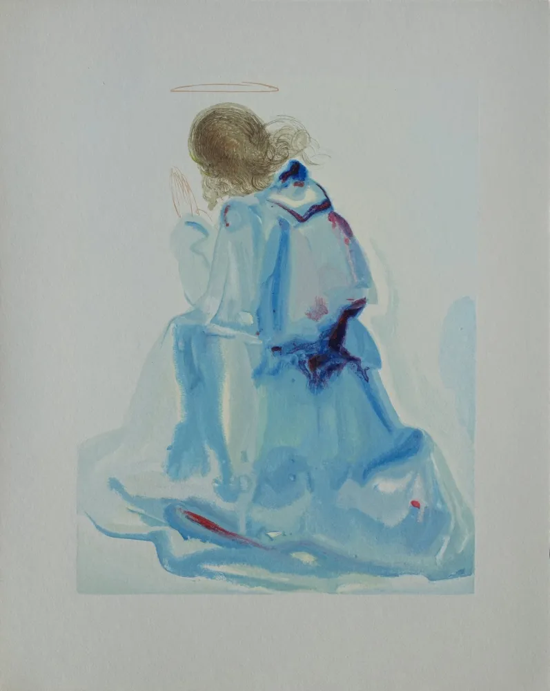 Grabado En Madera Dali - Divine Comédie, Paradis 2, L'ange