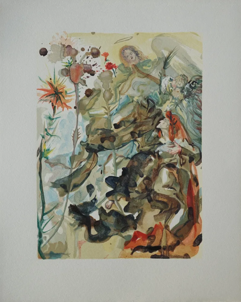 Grabado En Madera Dali - Divine Comédie, Paradis 25, Saint Jacques de l'Espérance