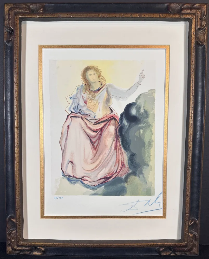 Grabado En Madera Dali - Divine Comedy Heaven Canto 4