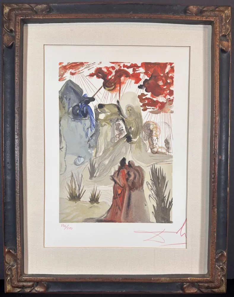 Grabado En Madera Dali - Divine Comedy Purgatory Canto 28