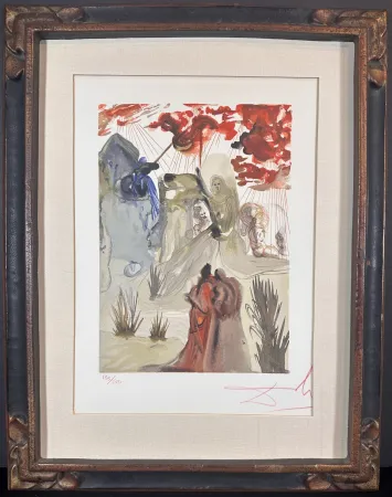 Grabado En Madera Dali - Divine Comedy Purgatory Canto 28