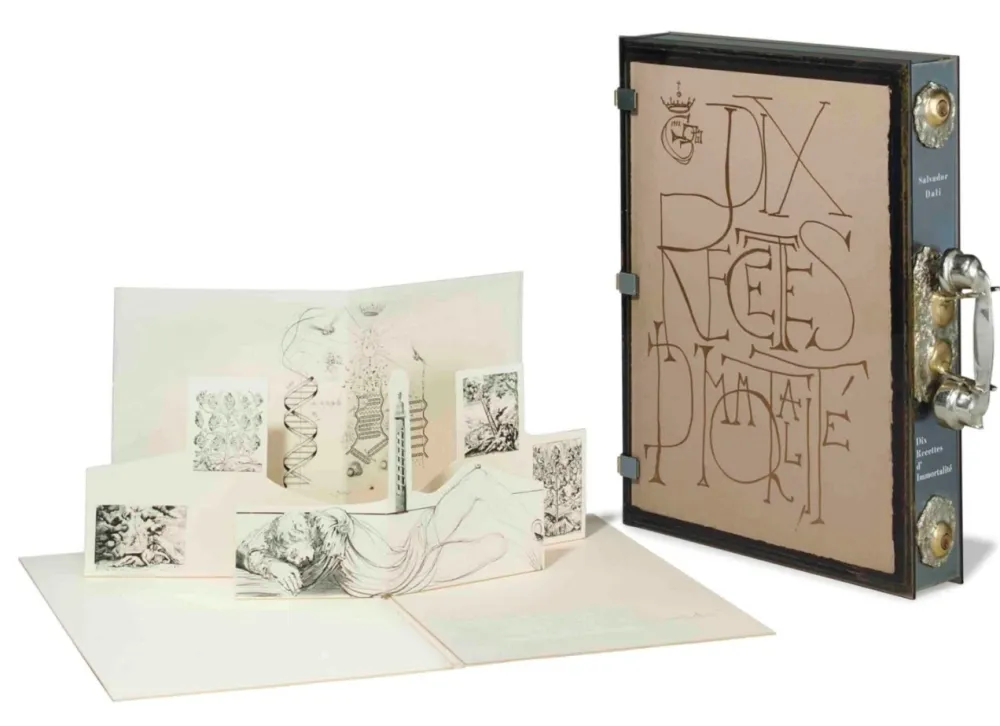 Litografía Dali - Dix Recettes d'Immortalité