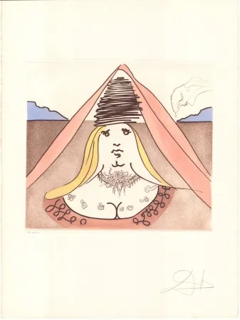 Grabado Dali - Don Quijote - Dulcinea
