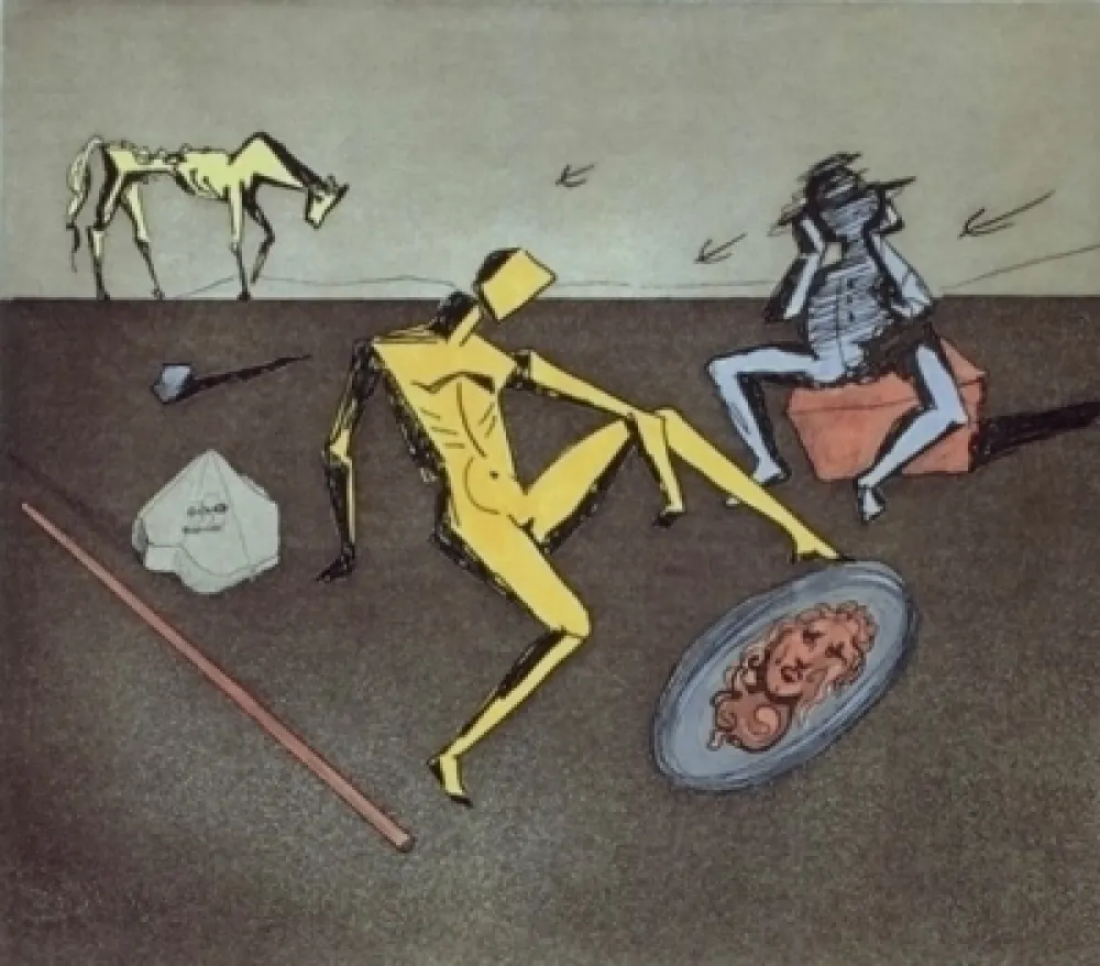 Grabado Dali - Don Quijote - le chevalier aux miroirs