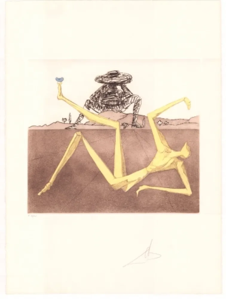 Grabado Dali - Don Quijote - the heart of madness