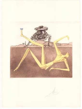 Grabado Dali - Don Quijote - the heart of madness