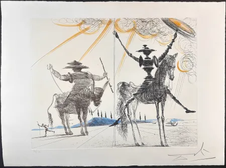 Grabado Dali - Don Quixote