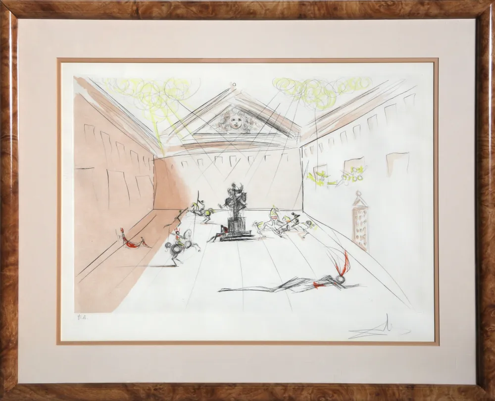 Grabado Dali - Duel in the Sun (Cavaliers en Tournoi)
