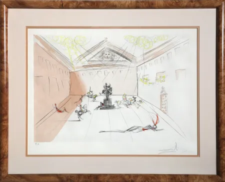 Grabado Dali - Duel in the Sun (Cavaliers en Tournoi)