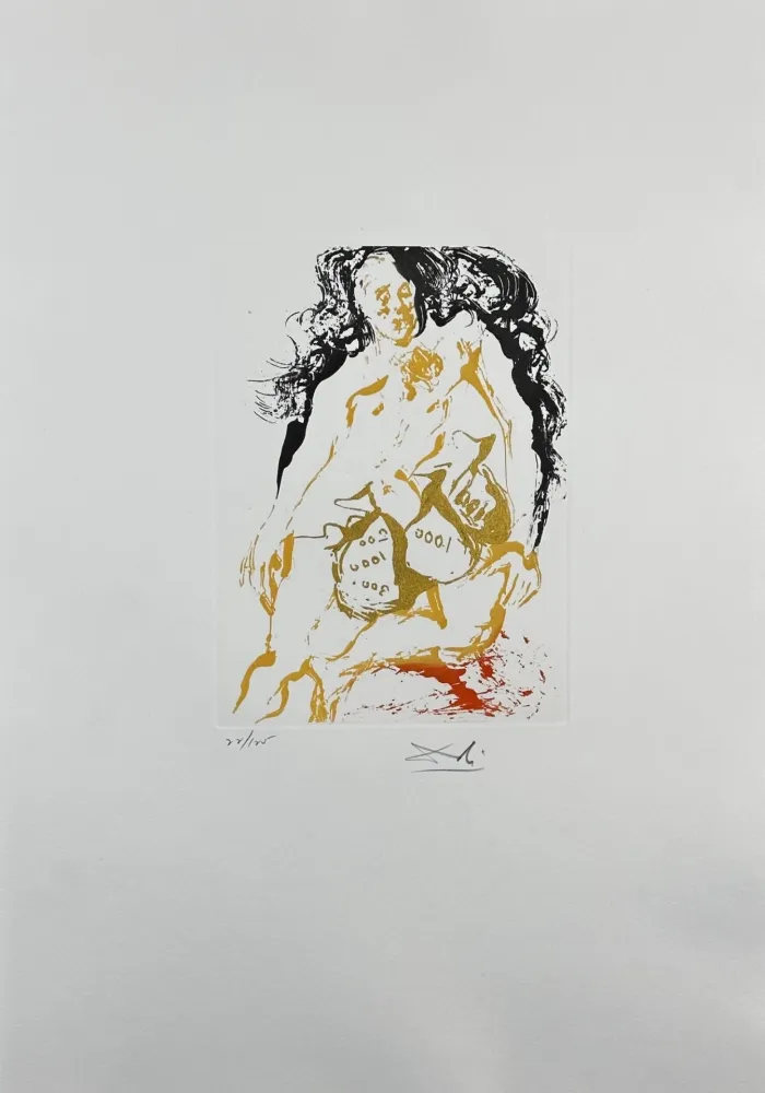 Grabado Dali - Eight Mortal Sins Avarice
