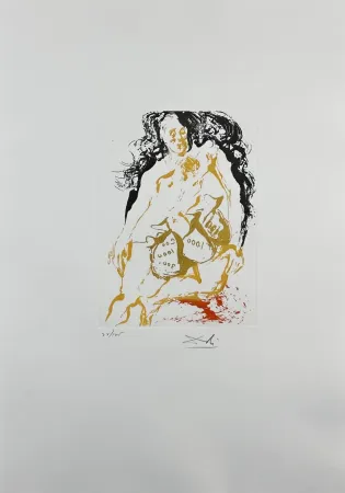 Grabado Dali - Eight Mortal Sins Avarice