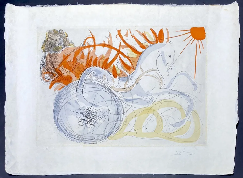 Grabado Dali - Elijah