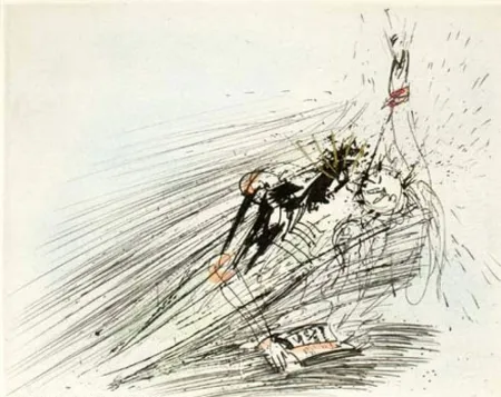 Grabado Dali - Faust et Marguerite