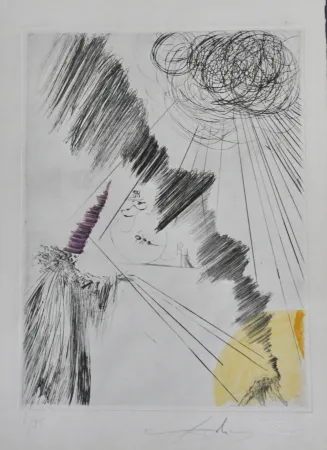 Grabado Dali - Faust Femme au Clown