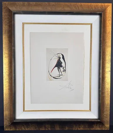 Grabado Dali - Faust Vignettes Mephisto (Le Cercel Magique)